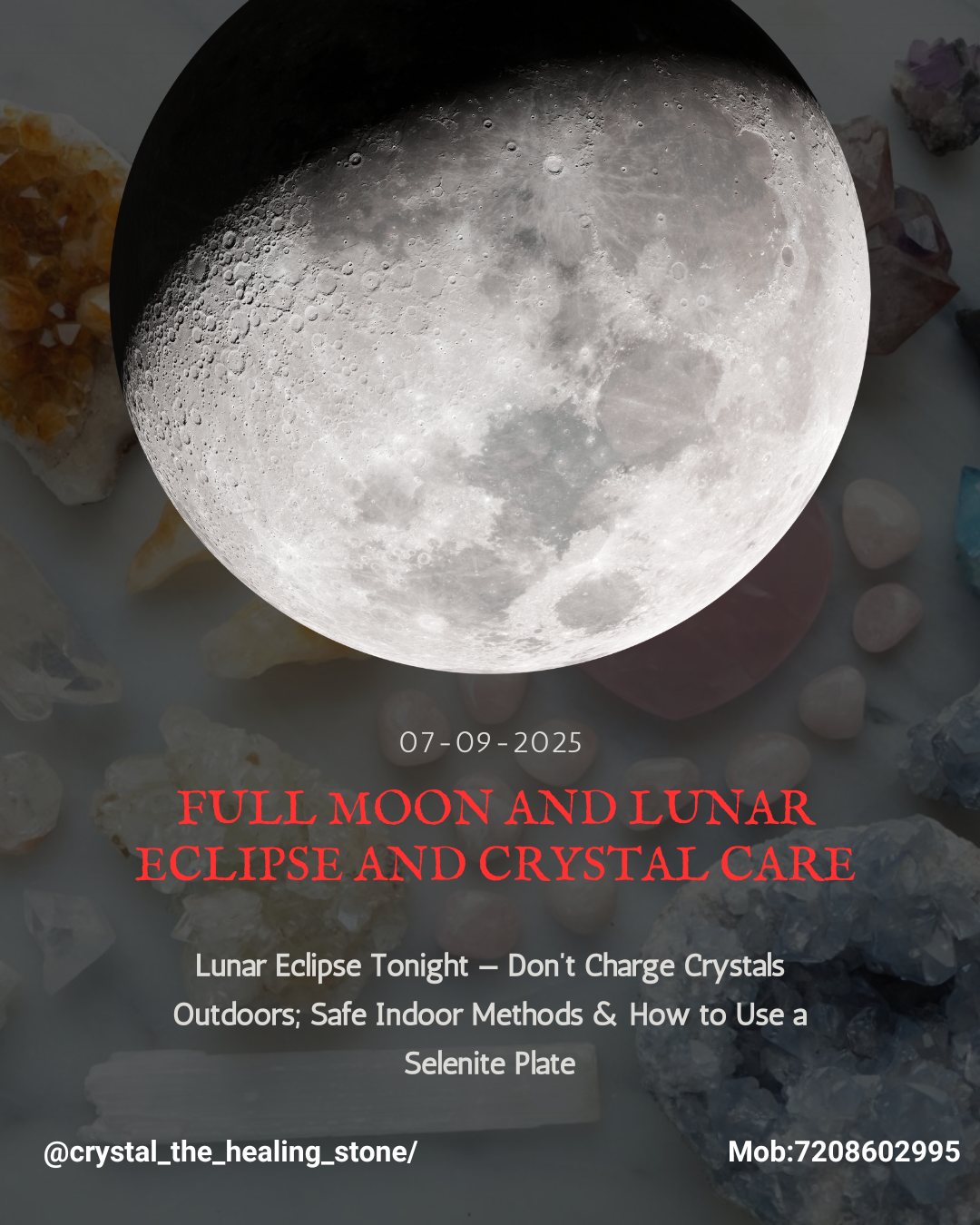 Use Selenite, Not Moonlight Tonight