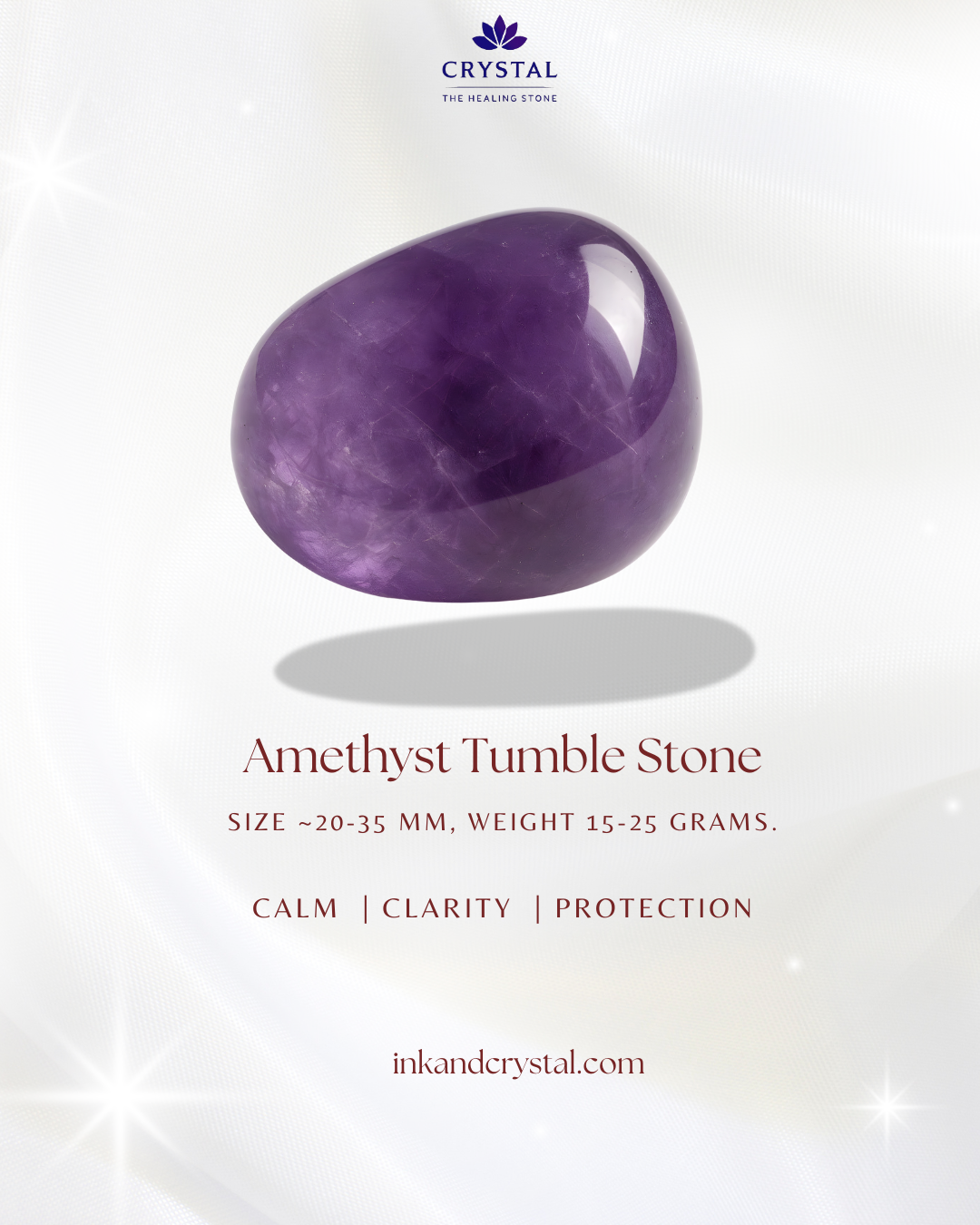 Amethyst Tumble Stone – The Stone of Calm & Clarity