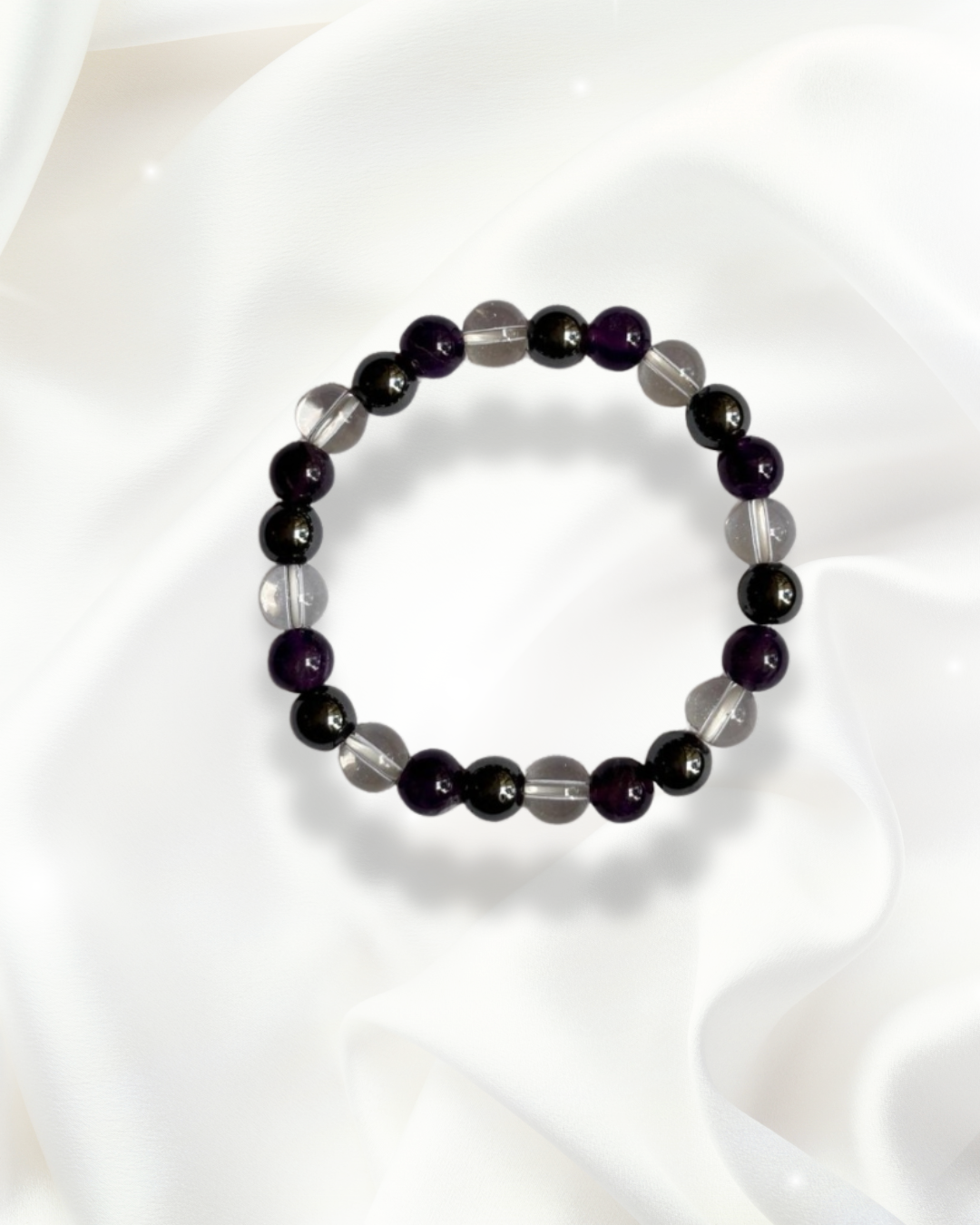 Aquarius Crystal Bracelet – Enhance Wisdom, Clarity & Grounded Energy