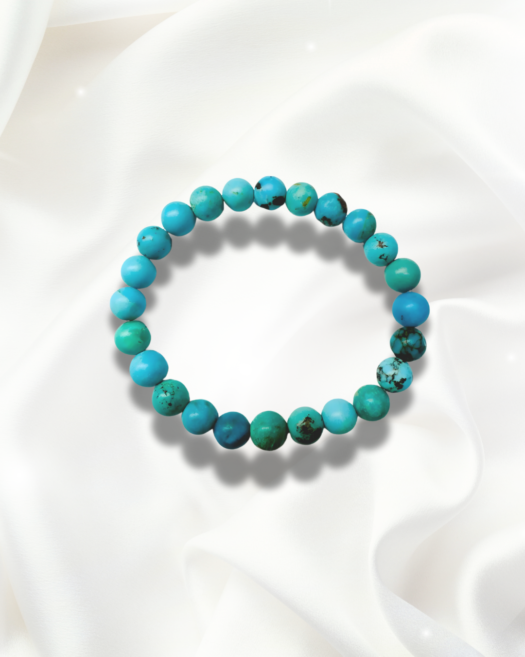 Blue Turquoise (Firoza) Bracelet – Stone of Peace & Protection