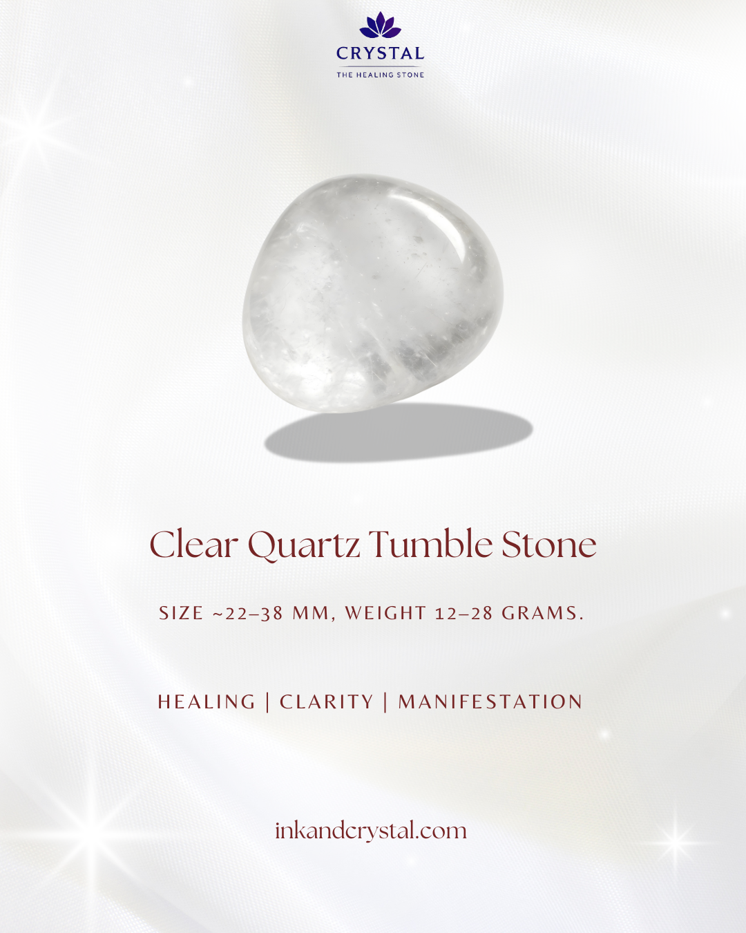Clear Quartz Tumble Stone – The Master Healer & Energy Amplifier