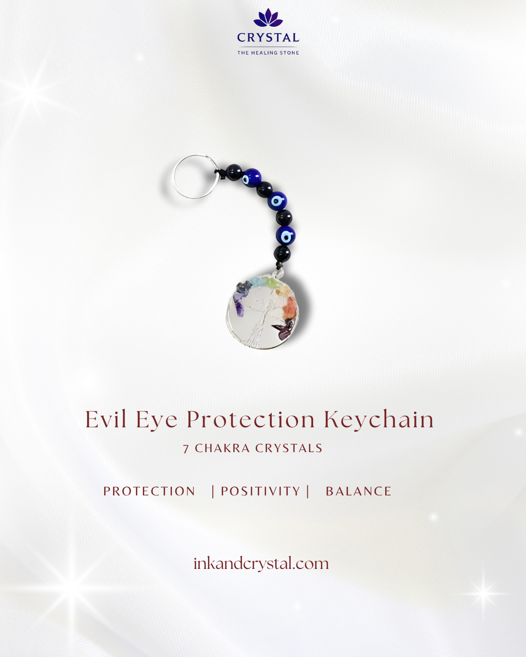 Evil Eye Protection and Tree of life keychain