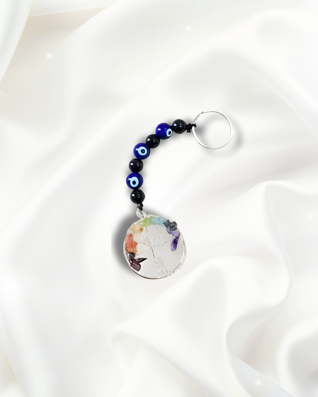 Evil Eye Protection and Tree of life keychain