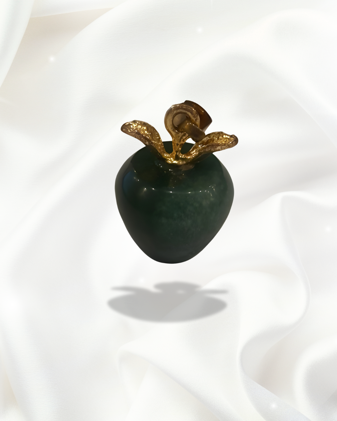 Green Aventurine Apple-Shaped Pendant