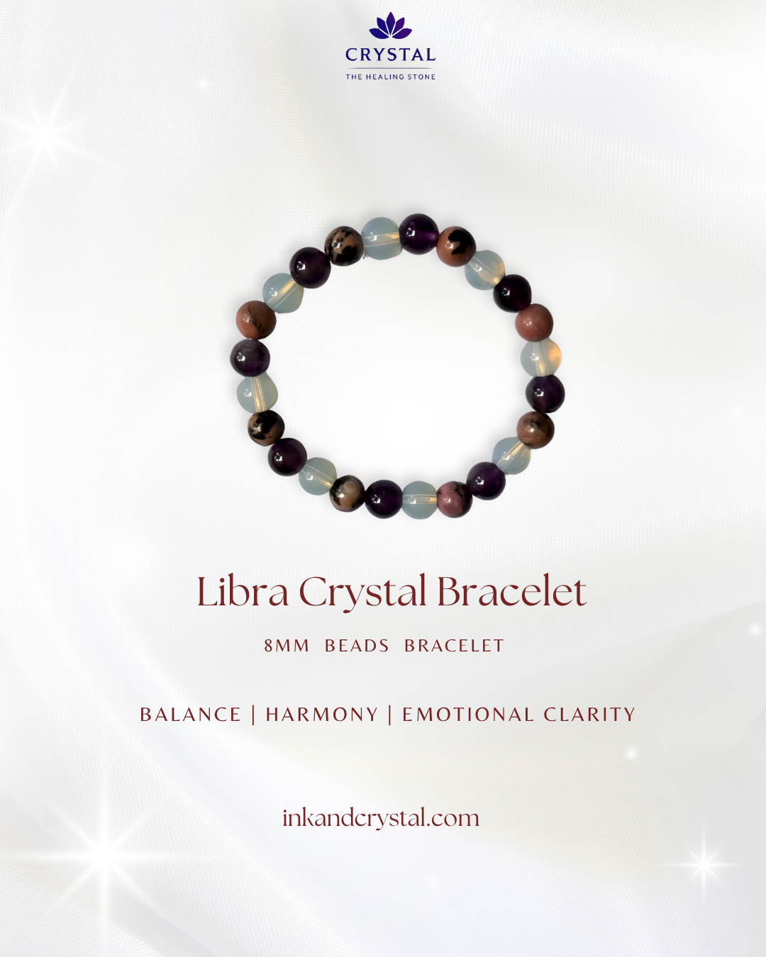 Libra Crystal Bracelet – Balance, Harmony & Emotional Clarity