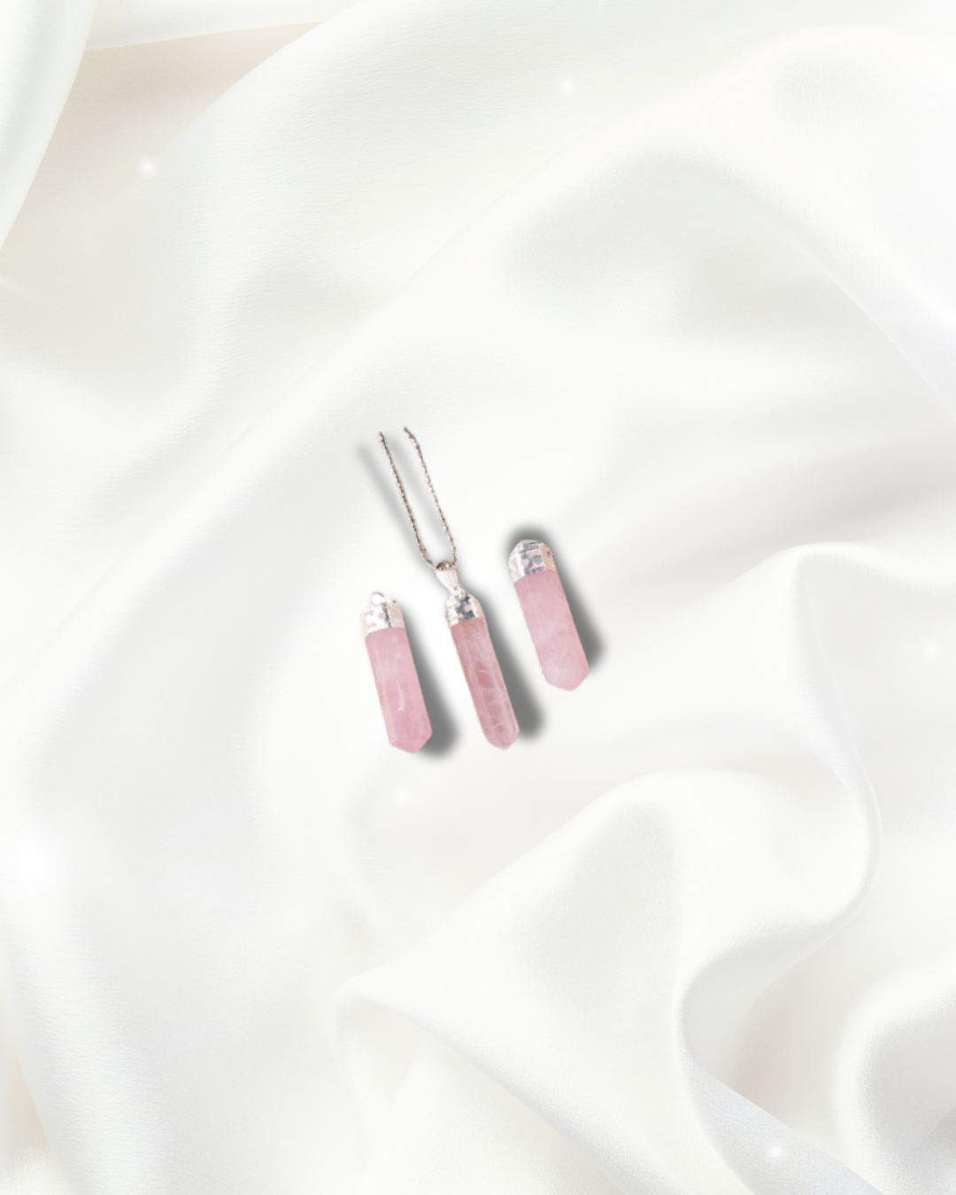 Rose Quartz Pencil Pendant