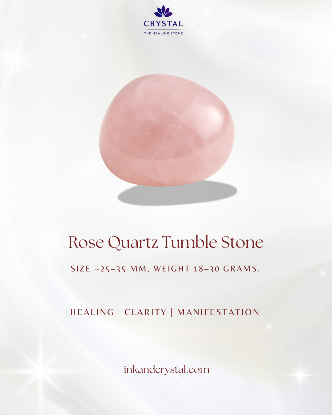 Rose Quartz Tumble Stone – The Stone of Love & Heart Healing
