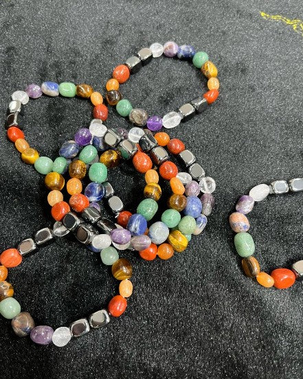 Seven Chakra Tumble Bracelet