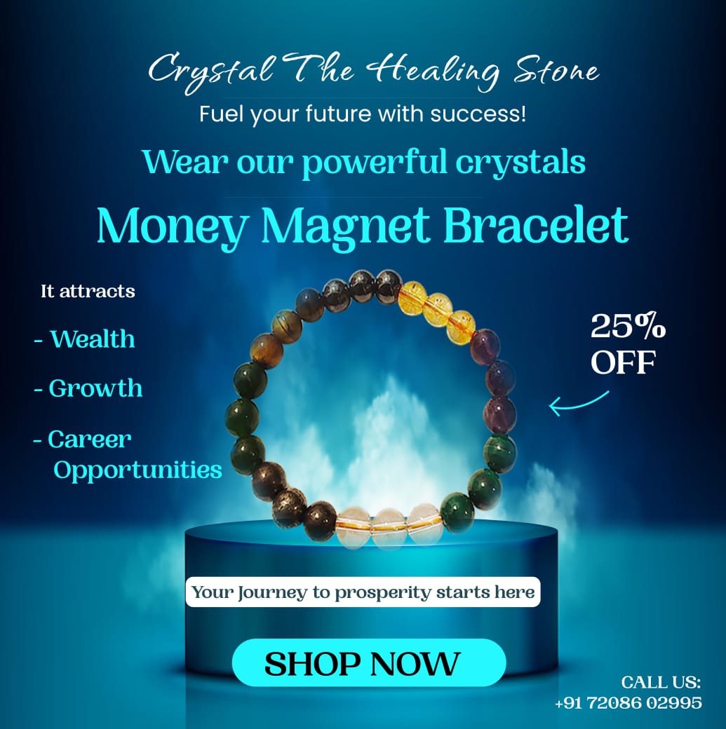 Money Magnet Crystal Bracelet – Attract Wealth, Success & Abundance Naturally