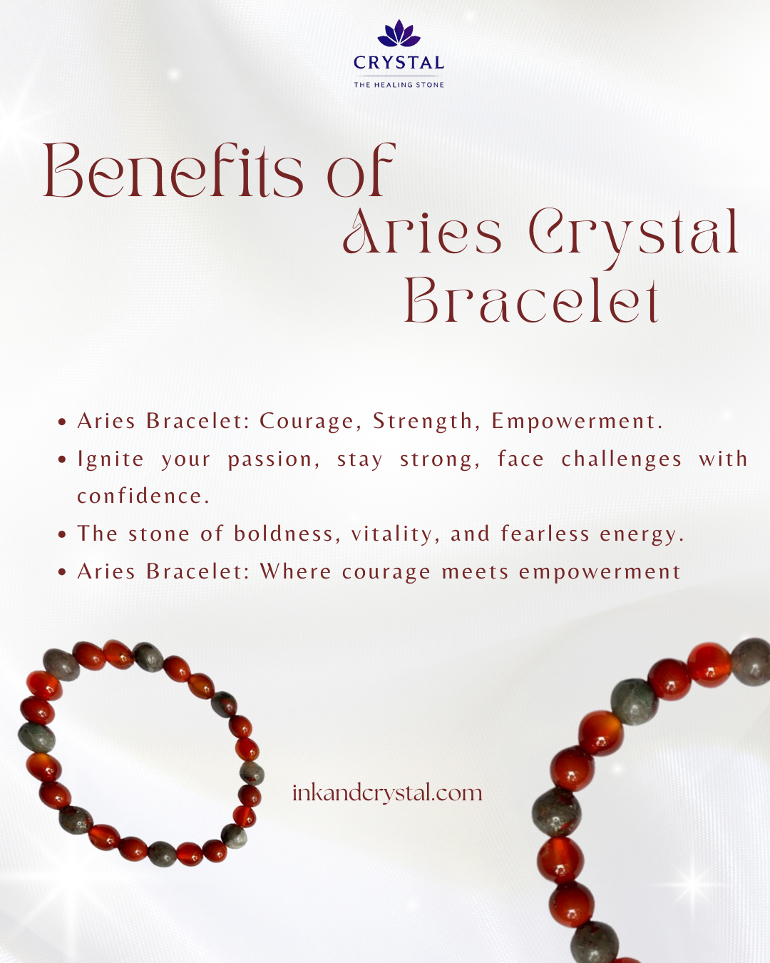 Aries Crystal Bracelet – Empower Your Inner Fire