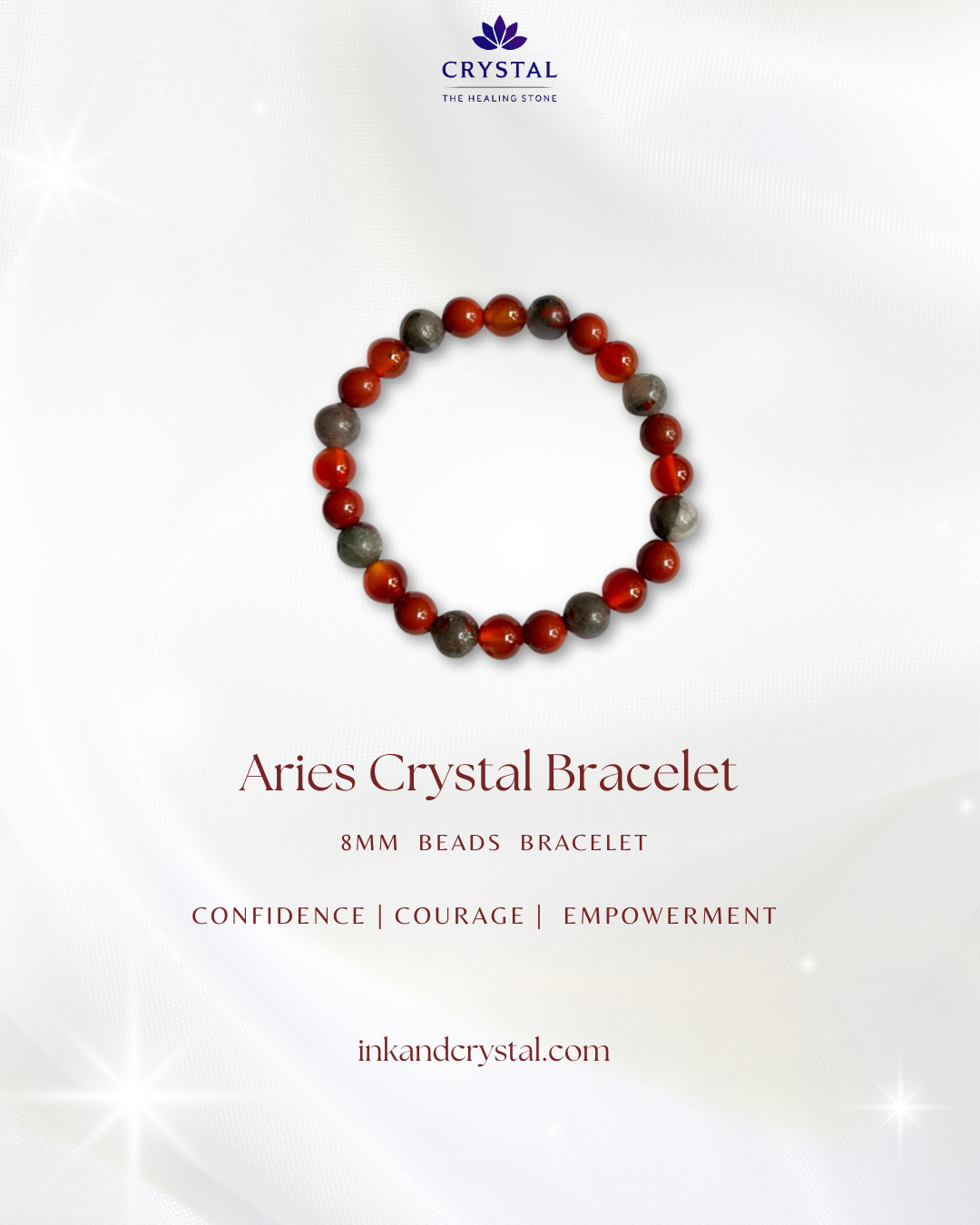 Aries Crystal Bracelet – Empower Your Inner Fire