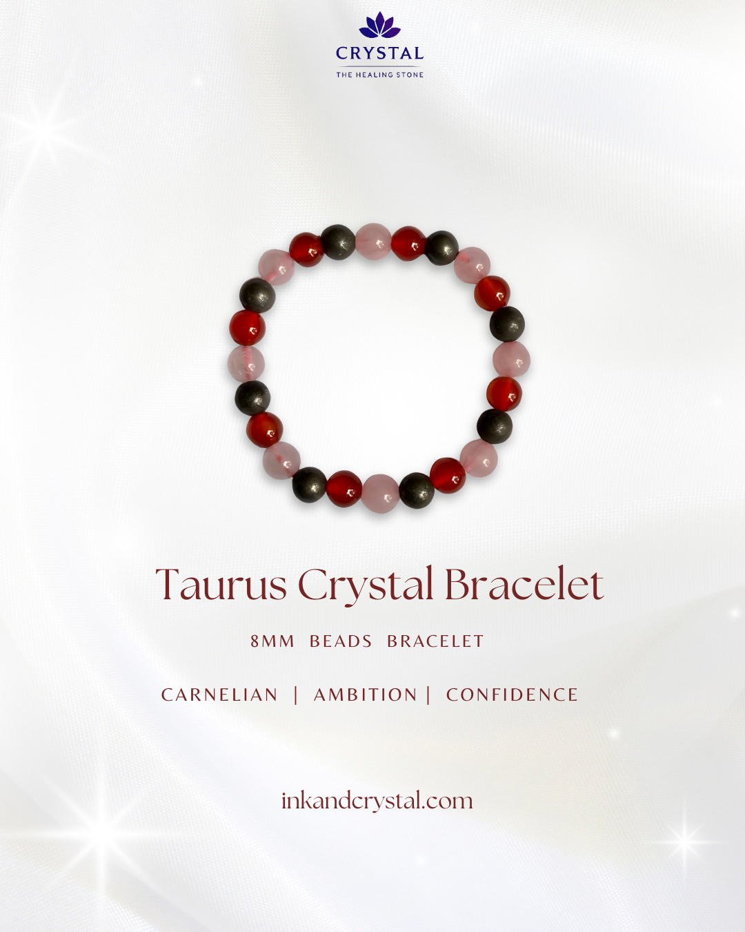 Taurus Crystal Bracelet – Embrace Love, Prosperity & Inner Strength