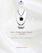 Black Obsidian Apple-Shaped Pendant