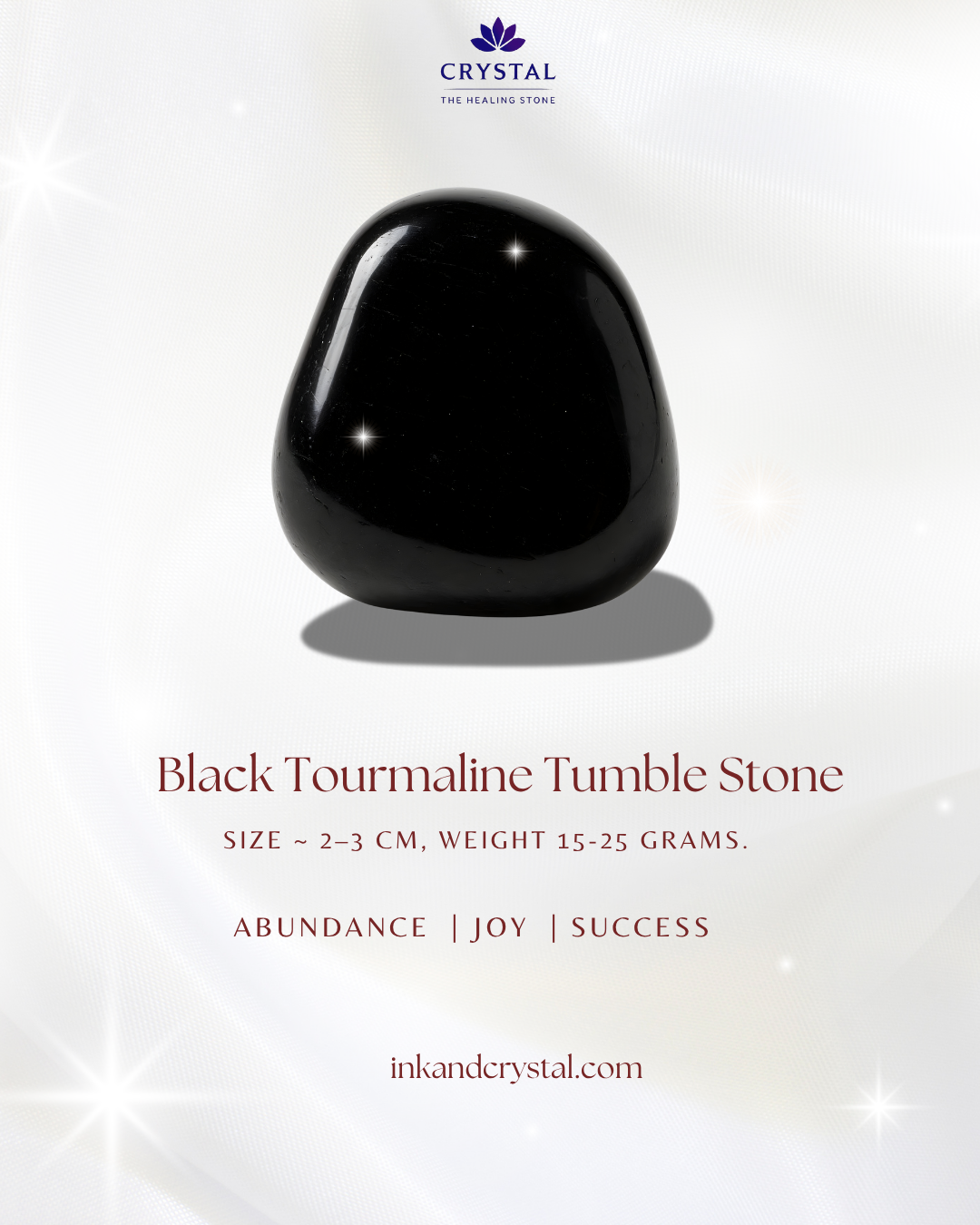 Black Tourmaline Tumble Crystal – Ultimate Protection & Grounding Crystal