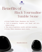 Black Tourmaline Tumble Crystal – Ultimate Protection & Grounding Crystal