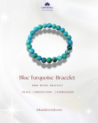 Blue Turquoise (Firoza) Bracelet – Stone of Peace & Protection