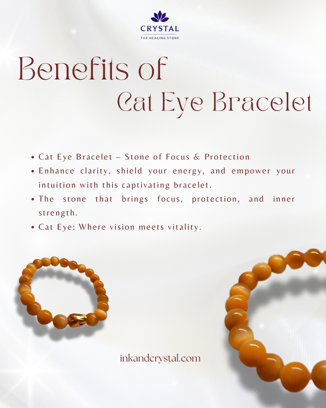 Cat Eye Bracelet – Stone of Focus & Protection