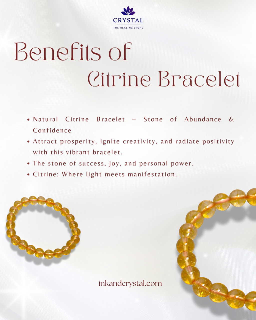 Citrine Bracelet – Natural