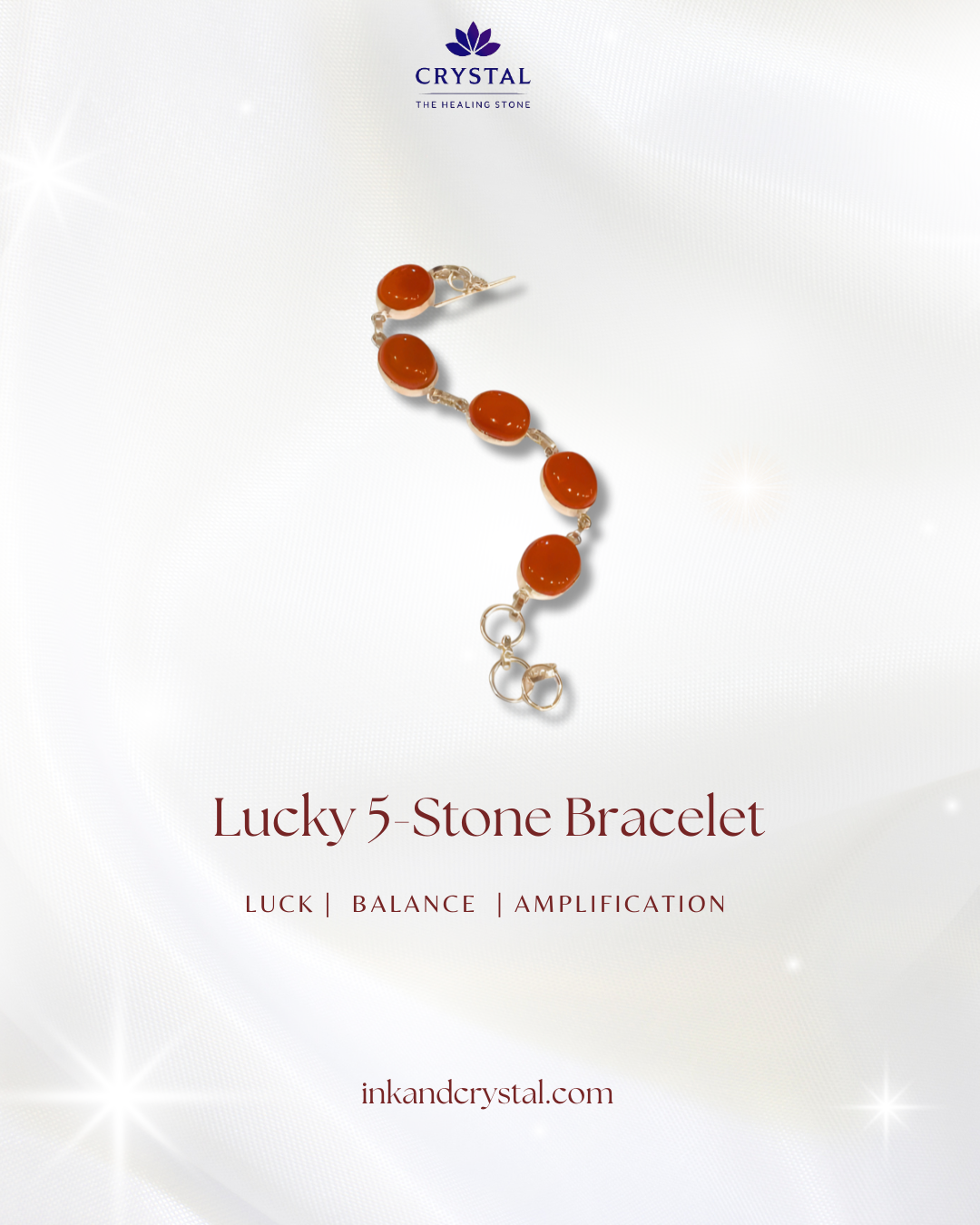 Crystal Bracelet – Lucky 5-Stone Collection