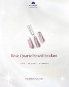 Rose Quartz Pencil Pendant
