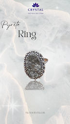 Pyrite Cluster Ring – Financial Abundance