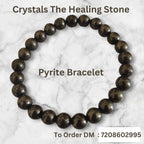 Natural Pyrite Crystal Bracelet – Positivity & Financial Abundance